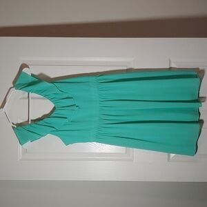 UO Los Angeles Seafoam Green Ruffle Sleeve Dress Size L